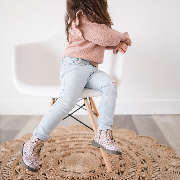 Combat Boots - Retro Boho Floral - Picture 13 of 15